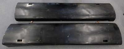 Lot 260 - Bomb bay doors. A pair of WWII plywood aircraft bomb bay doors, possibly from a Mosquito
