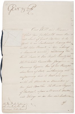 Lot 287 - George III (1738-1820), Document Signed, 17 October 1807
