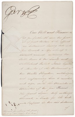 Lot 289 - George III (1738-1820), Document Signed, 28 May 1808