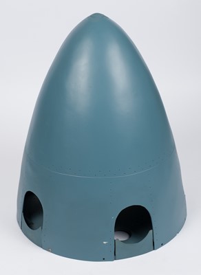 Lot 246 - Spitfire. A replica Supermarine Spitfire propeller nose cone and canopy
