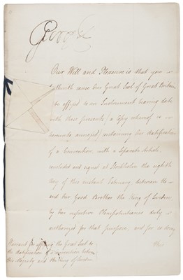 Lot 291 - George III (1738-1820), Document Signed, 29 February 1808