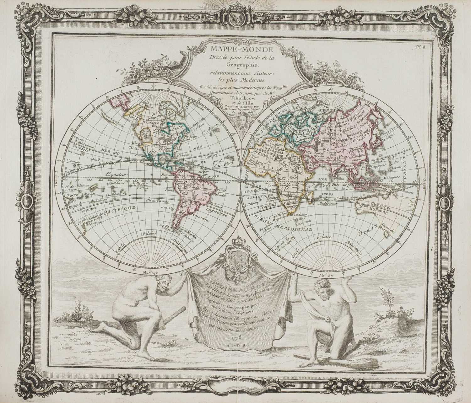 Lot 13 - Brion de la Tour (Louis). Atlas général, civil, ecclésiastique et militaire..., 1782