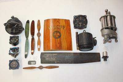 Lot 108 - Aircraft instruments. A mixed collection of WWII and later instruments