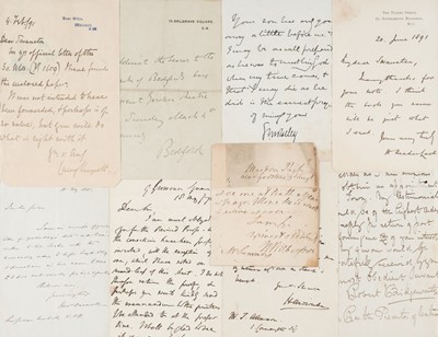 Lot 345 - Victorian Autograph Letters Signed. A collection of approx. 75 Autograph Letters Signed