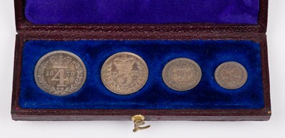 Lot 581 - Coins. Victorian Maundy Money Coin Set, 1878