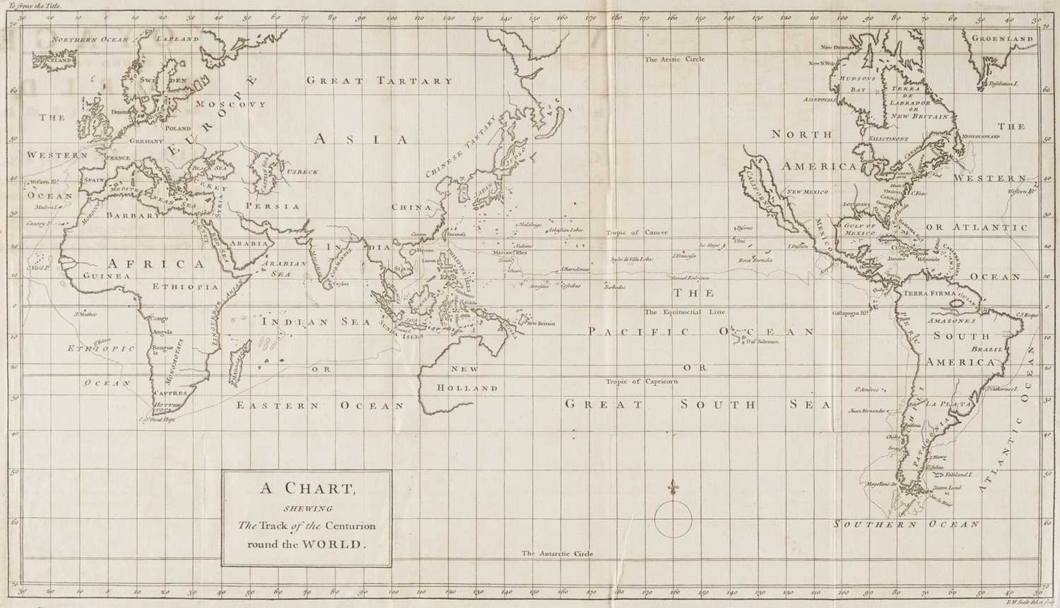 Lot 2 - Anson (George). A Voyage Round the World, 3rd edition, 1748