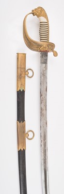 Lot 388 - Baustaedt. An Imperial German Naval officer's sword - Theodore Johannes Wilhelm Baustaedt