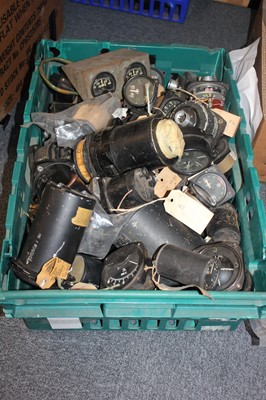 Lot 219 - Aircraft spares. A good collection and later aircraft dials and instruments