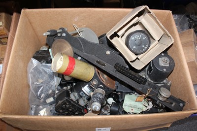 Lot 226 - Aircraft spares. A good collection of WWII aircraft dials and instruments, all unboxed