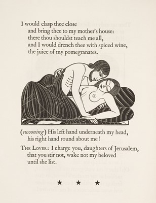 Lot 418 - Gill (Eric, illustrator). The Song of Songs, called by many the Canticle of Canticles, 1925