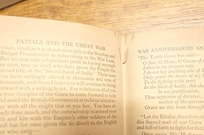Lot 41 - Patiala, India. Patiala and the Great War. 1923, and others