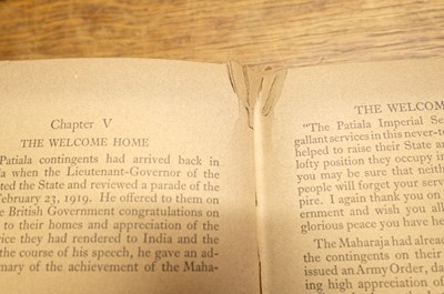 Lot 41 - Patiala, India. Patiala and the Great War. 1923, and others