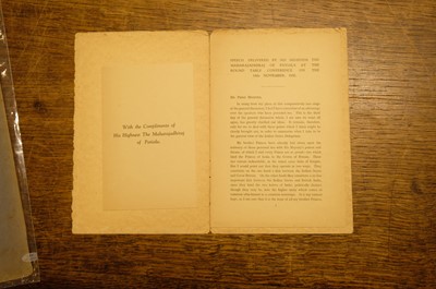 Lot 41 - Patiala, India. Patiala and the Great War. 1923, and others