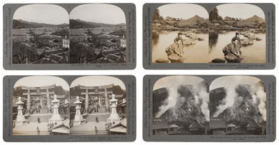 Lot 145 - Japan. A complete set of 100 stereoviews, published by Keystone View Company, c. 1904-05