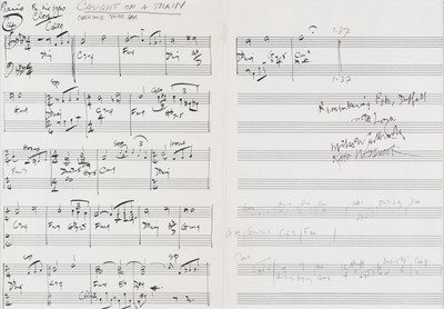 Lot 348 - Westbrook (Michael, 1936-2026). Autograph score for the film Caught on a Train, c. 1980