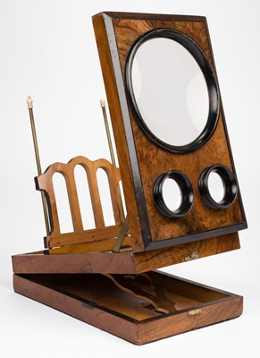 Lot 158 - Stereoscopes. A Victorian stereographoscope, c. 1870 + 3 other related items