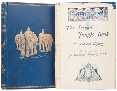 Lot 728 - Kipling (Rudyard). Jungle Book & Second Jungle Book, 1st editions, 1894-95