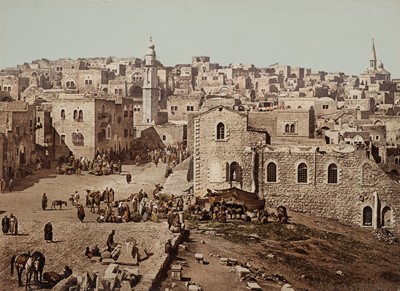Lot 37 - Palestine. An album with 55 photochromes, Photoglob Company, Zurich, late 19th century