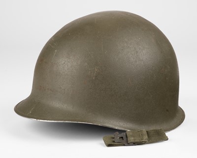 Lot 422 - Helmet. U.S. Army N.C.O. officer's M1 helmet