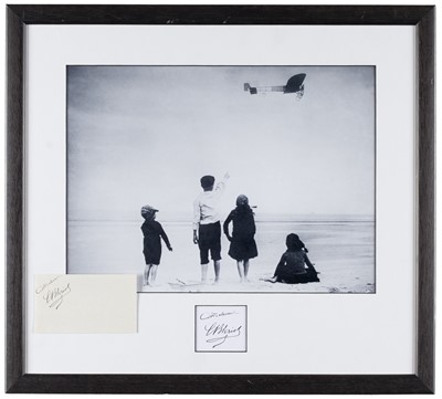 Lot 27 - Bleriot (Louis, 1872-1936). A cut signature signed in ink of this famous aviator
