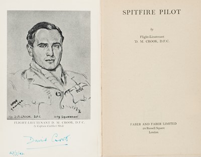 Lot 32 - Crook (Flight Lieutenant David Moore). Spitfire Pilot, a superb signed publication