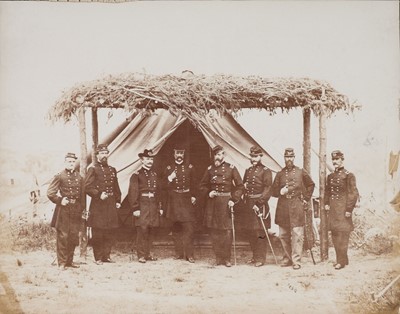 Lot 44 - Smith (William Morris). General Orlando B. Willcox and staff, Virginia, 1864 + one related photo