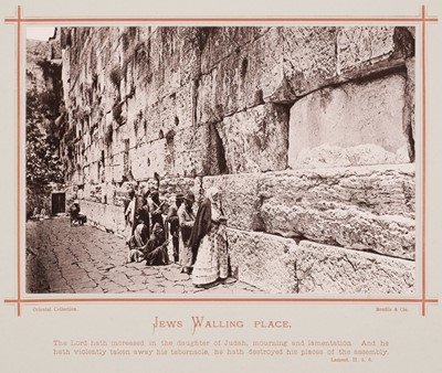 Lot 36 - Palestine. A portfolio of 24 views of Palestine, ‘Oriental Collection’, by Bonfils & Cie., c. 1880s