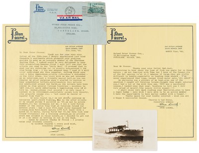 Lot 320 - Laurel (Stan, 1890-1965), English film comedian. A Group of 7 Typed Letters Signed, 1960-1962