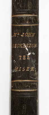 Lot 104 - John Bickerton the Miser, a folio album of manuscript documents, 1833