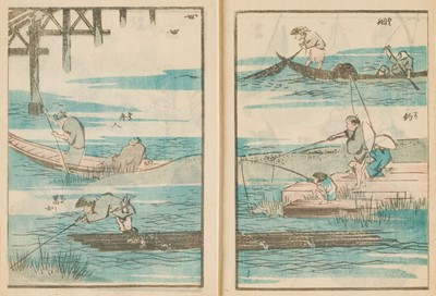 Lot 27 - Katsushika (Hokusai). Denshin Kaishu Hokusai Gaen, Hokusai's Garden of Drawings, 1843