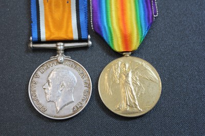 Lot 682 - WWI 'sniper wound' pair to 2nd Lt J.E. Moseley, Northumberland Fusiliers, who was severely wounded