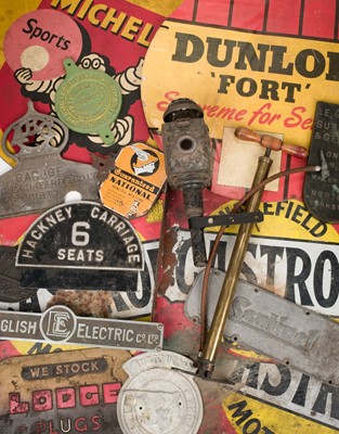 Lot 355 - Motoring Memorabilia. A large collection of miscellaneous motoring memorabilia