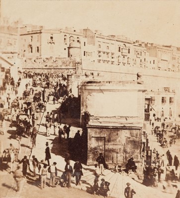 Lot 30 - Malta. An Album of 45 Mounted Photographic Views, 1863-1866