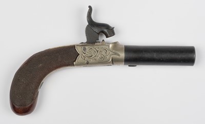Lot 558 - Pistol. A Victorian percussion travelling pistol