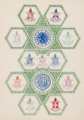 Lot 353 - Crests and Monograms. A large collection of 21 albums, circa 1880s-1910s