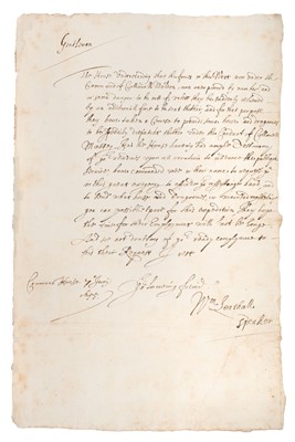 Lot 357 - English Civil War. A collection of 4 documents, 1644-1657