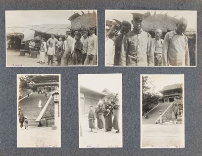 Lot 82 - Japan & USA. An album containing approx. 250 photos of Japan, San Francisco, Manila, c. 1917-18