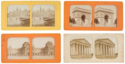 Lot 136 - French Tissue Stereoviews. A group of 30 French tissue stereoviews, c. 1860s/1870s