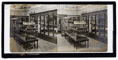 Lot 153 - Paris Exposition Stereoviews. A group of 11 glass stereoviews by Ferrier & Soulier