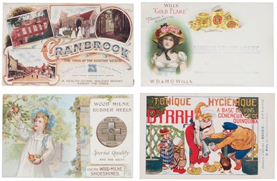 Lot 173 - Advertising Postcards. A group of 26 vintage advertising postcards, pre-1920