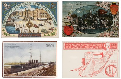 Lot 181 - Exhibitions Postcards. A group of 34 vintage postcards of exhibitions, pre-1920