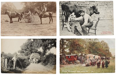 Lot 192 - Rural Life Postcards. A group of 35 vintage postcards of rural scenes, pre-1920