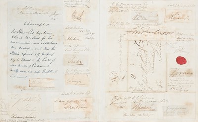 Lot 346 - Victorian Autographs. Two albums of British autographs, mid-19th century