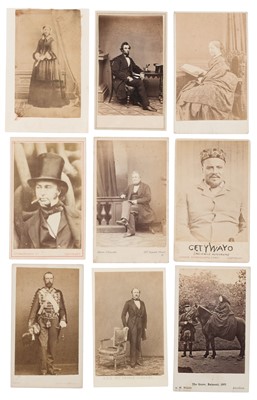 Lot 125 - Cartes de Visite. A group of approx. 160 cartes de visite of royalty and notable people, c. 1860s