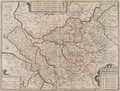 Lot 16 - Cheshire. Smith (William), Cestriae Comitatus Palatinus..., John Overton 1665 - 1707