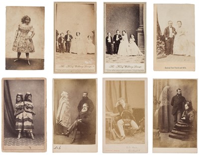 Lot 152 - Paranormal & Spiritualism. A collection of approx. 40 spirit photographs & human oddities