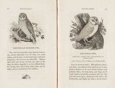 Lot 160 - Bewick (Thomas). A History of British Birds, 2 volumes, 2nd & 1st edition, Edward Walker, 1804