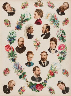 Lot 178 - Scrap Albums. A group of 12 Victorian scrap albums, late 19th century