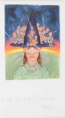 Lot 631 - Kidby (Paul, 1964-). A Hat Full of Sky, colour rough, 2004, watercolour