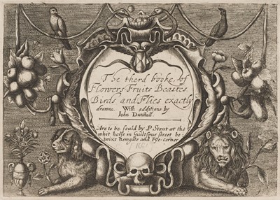 Lot 311 - Dunstall (John). The Second Booke of Flowers Fruicts Beastes Birds and Flies, [circa 1750]